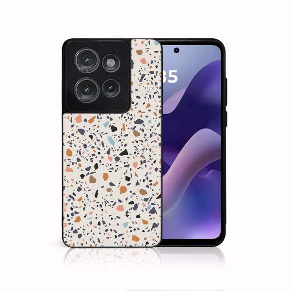 MY ART Ochranný kryt pre Motorola Moto G56 5G BEIGE TERRAZZO (162)