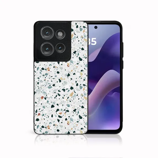 MY ART Ochranný kryt pre Motorola Moto G56 5G GREY TERRAZZO (163)
