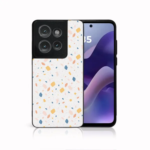 MY ART Ochranný kryt pre Motorola Moto G86 5G ORANGE TERRAZZO (165)