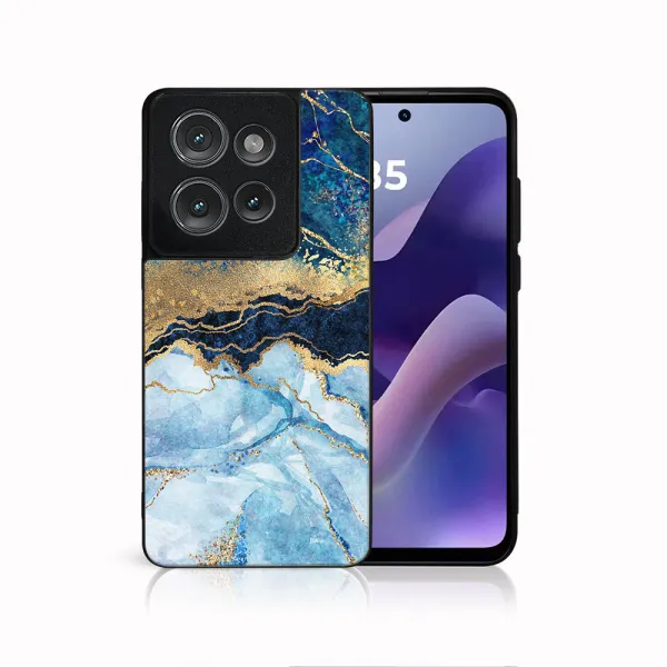 MY ART Ochranný kryt pre Motorola Moto G86 5G BLUE MARBLE (141)
