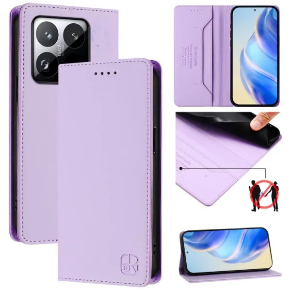 RINA Zaklápacie puzdro pre Xiaomi 15T svetlofialové