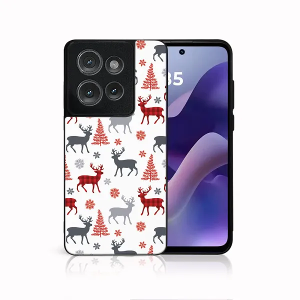 MY ART Kryt s vianočným dizajnom Motorola Moto G86 5G DEER (068)