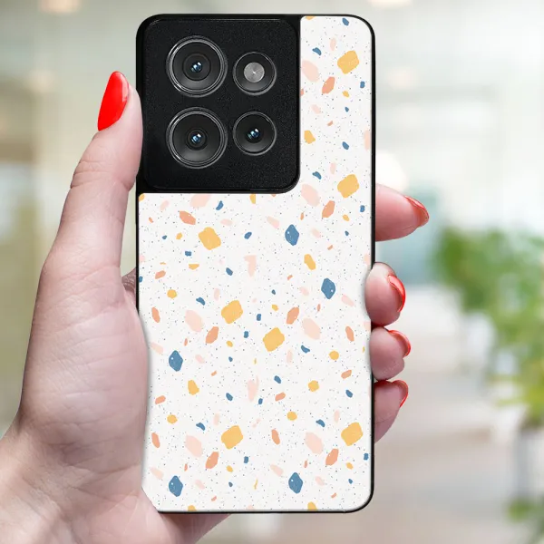 MY ART Ochranný kryt pre Motorola Moto G86 5G ORANGE TERRAZZO (165)