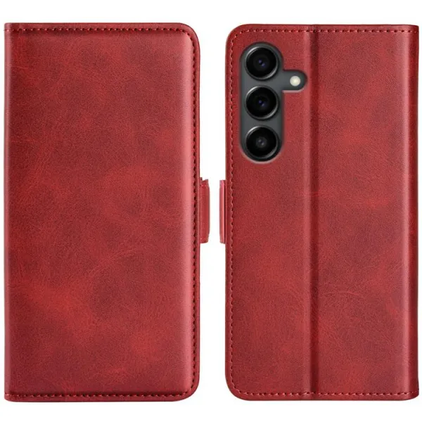 SIDE Peňaženkové puzdro pre Samsung Galaxy S25 FE červené
