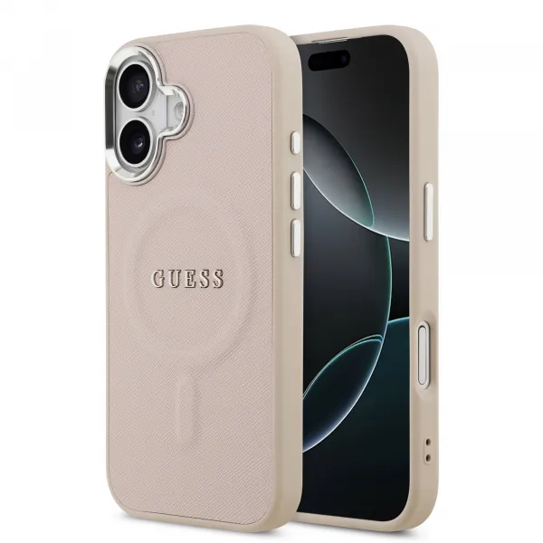 GUESS PU MAGSAFE Ochranný kryt pre Apple iPhone 17 PINK