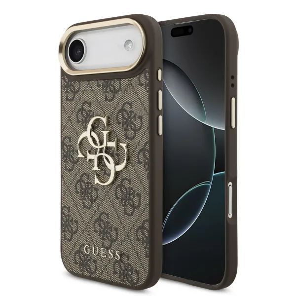 GUESS 4G METAL Ochranný obal pre Apple iPhone Air BROWN