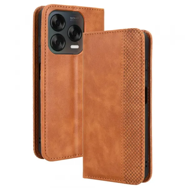 BUSINESS Peňaženkové puzdro pre ZTE V70 Vita hnedé