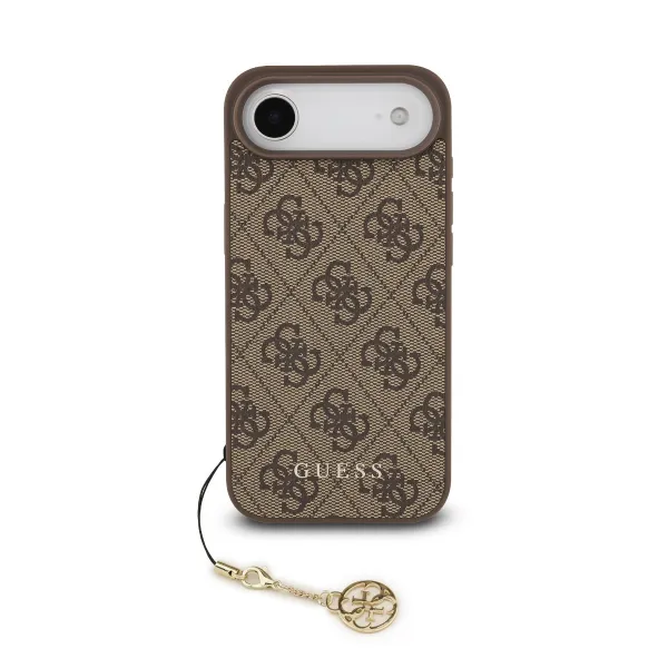 GUESS 4G CHARM Kryt s príveskom Apple iPhone Air BROWN