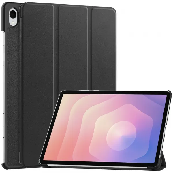 LEATHER Zaklápací kryt pre Samsung Galaxy Tab S11 čierny