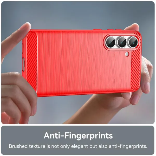 FLEXI TPU Ochranný kryt Samsung Galaxy S25 FE červený