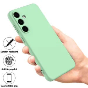 RUBBER Ochranný kryt pre Samsung Galaxy S25 FE zelený