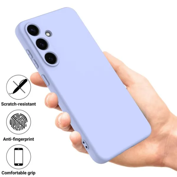 RUBBER Ochranný kryt pre Samsung Galaxy S25 FE fialový