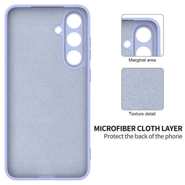 RUBBER Ochranný kryt pre Samsung Galaxy S25 FE fialový