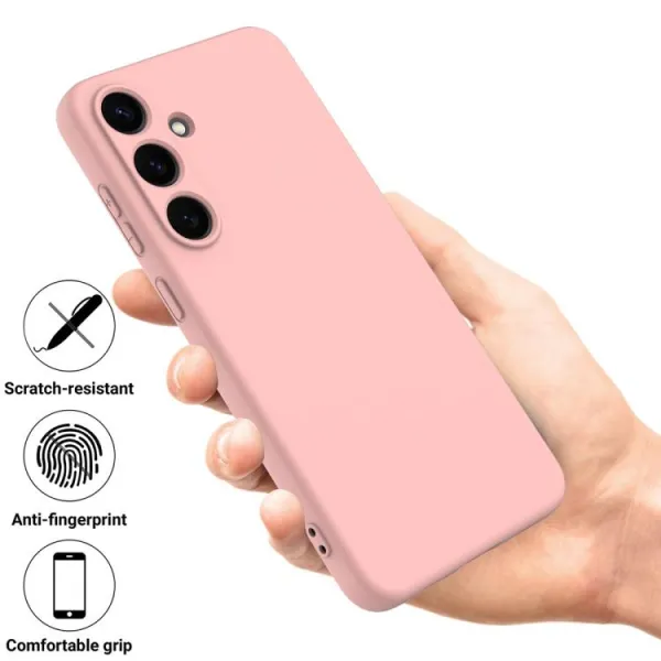RUBBER Ochranný kryt pre Samsung Galaxy S25 FE ružový