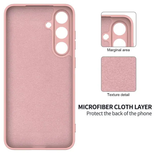 RUBBER Ochranný kryt pre Samsung Galaxy S25 FE ružový