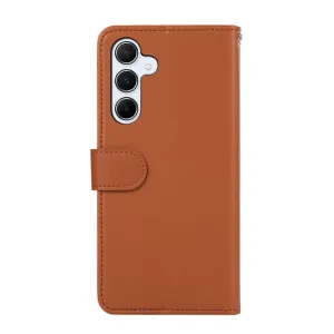 ABEEL DELICATE Peňaženkový obal Samsung Galaxy S25 FE hnedý