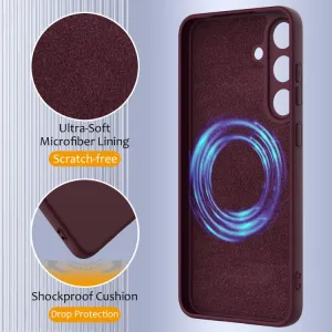 RUBBER MAGSAFE Silikónový kryt pre Samsung Galaxy S25 FE PLUM