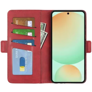 SIDE Peňaženkové puzdro pre Samsung Galaxy S25 FE červené