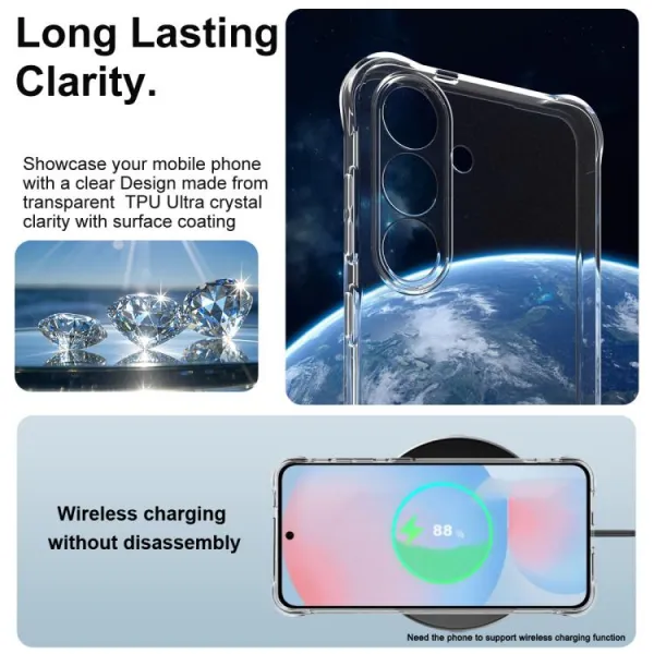 IMAK Ochranný obal pre Samsung Galaxy S25 FE priehľadný