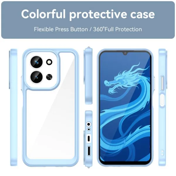 CRYSTAL Ochranný kryt pre Xiaomi Redmi 15C / Redmi 15C 5G modrý