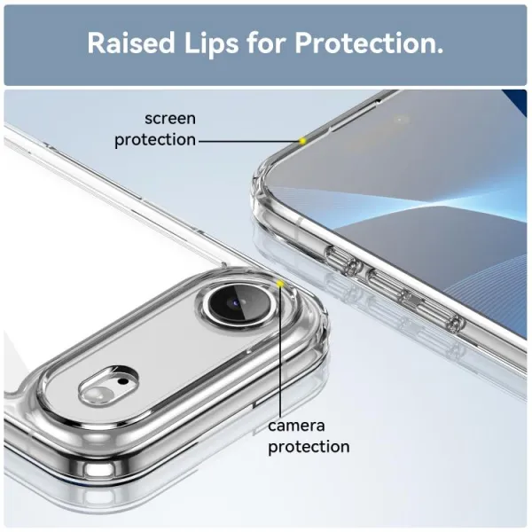 CRYSTAL Ochranný kryt pre Apple iPhone Air priehľadný