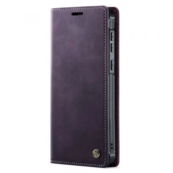 CASEME C49 Peňaženkový kryt 2v1 pre Samsung Galaxy A56 fialový