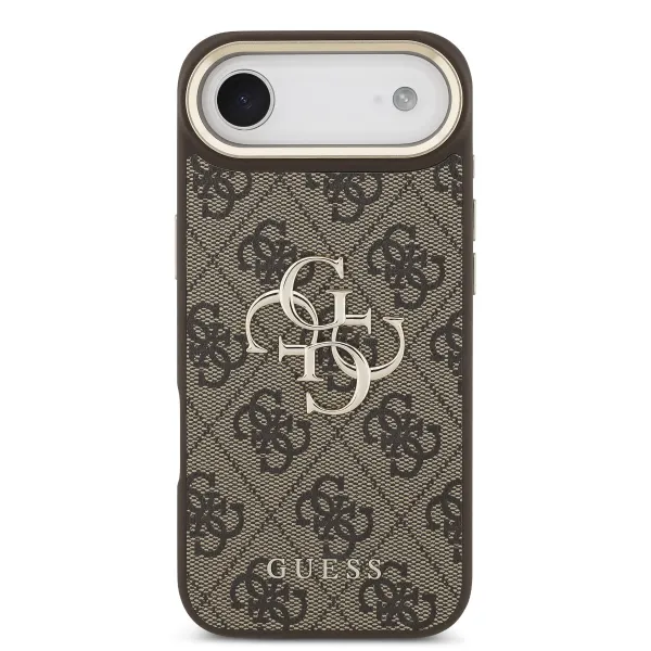 GUESS 4G METAL Ochranný obal pre Apple iPhone Air BROWN