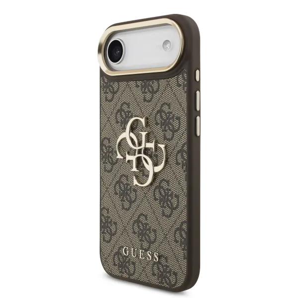 GUESS 4G METAL Ochranný obal pre Apple iPhone Air BROWN