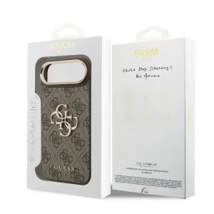 GUESS 4G METAL Ochranný obal pre Apple iPhone Air BROWN