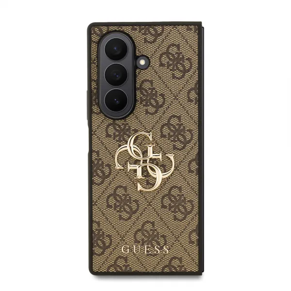 GUESS 4G METAL Ochranný obal pre Samsung Galaxy Z Fold7 5G BROWN