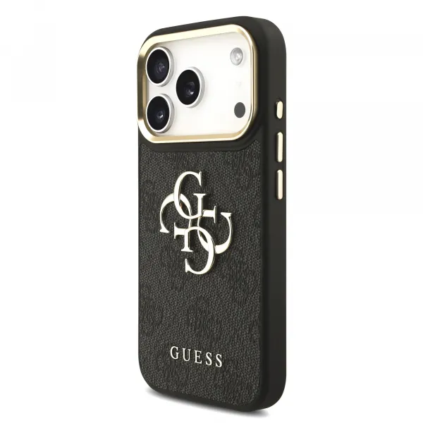 GUESS 4G METAL Ochranný obal pre Apple iPhone 17 Pro GREY