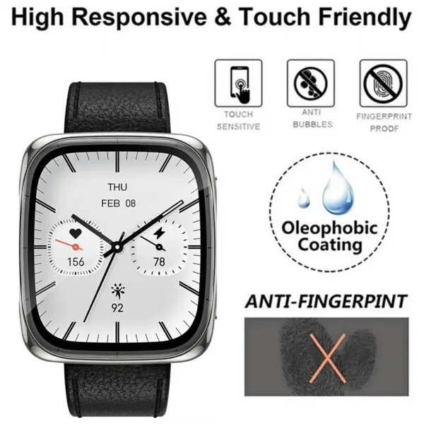 PROTEMIO 3x Ochranná fólia pre Amazfit Active 2 (Square)