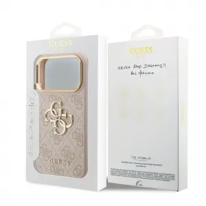 GUESS 4G METAL Ochranný obal pre Apple iPhone 17 Pro PINK