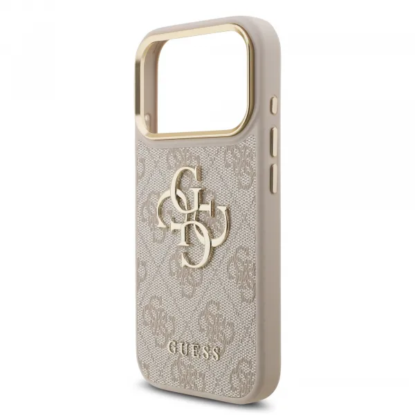GUESS 4G METAL Ochranný obal pre Apple iPhone 17 Pro PINK
