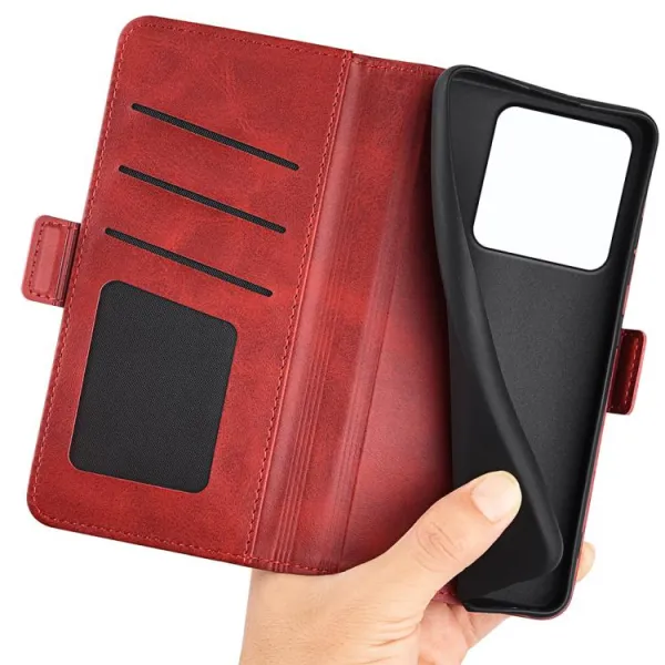 SIDE Peňaženkové puzdro pre Xiaomi 15T červené