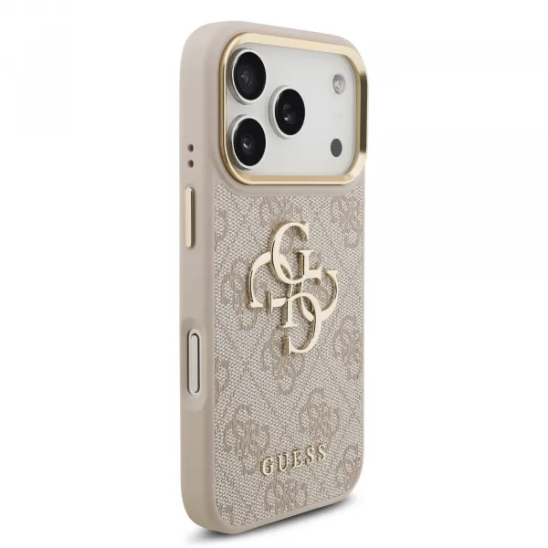 GUESS 4G METAL Ochranný obal pre Apple iPhone 17 Pro PINK