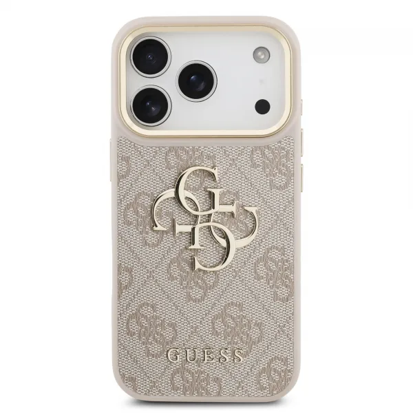GUESS 4G METAL Ochranný obal pre Apple iPhone 17 Pro PINK