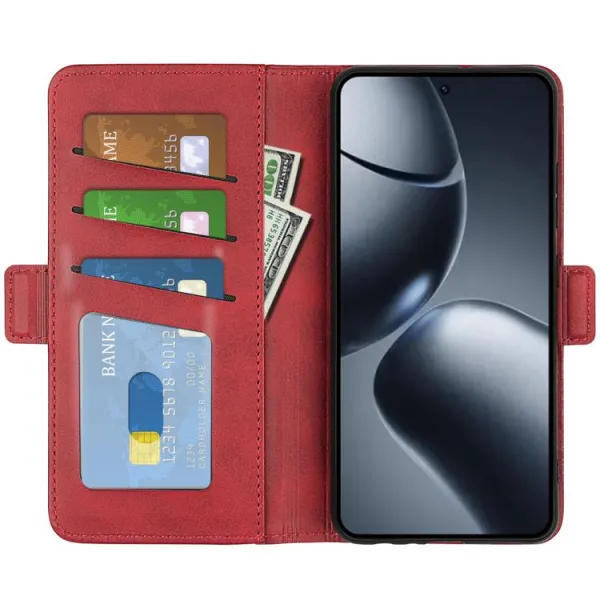SIDE Peňaženkové puzdro pre Xiaomi 15T červené