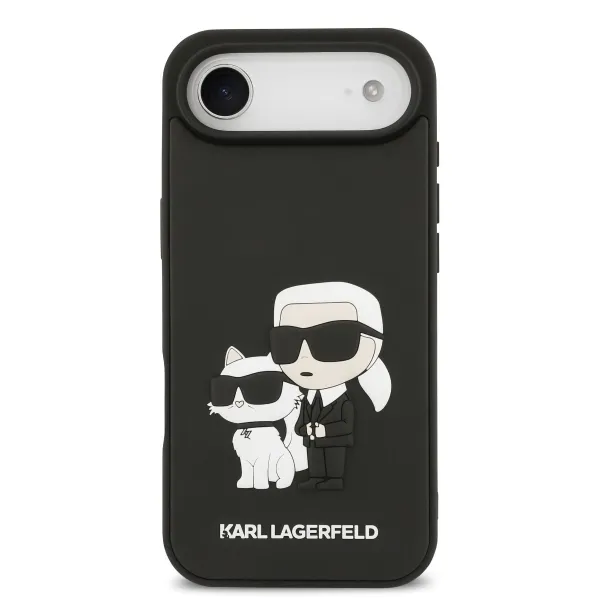 KARL LAGERFELD 3D KARL AND CHOUPETTE Kryt Apple iPhone Air BLACK