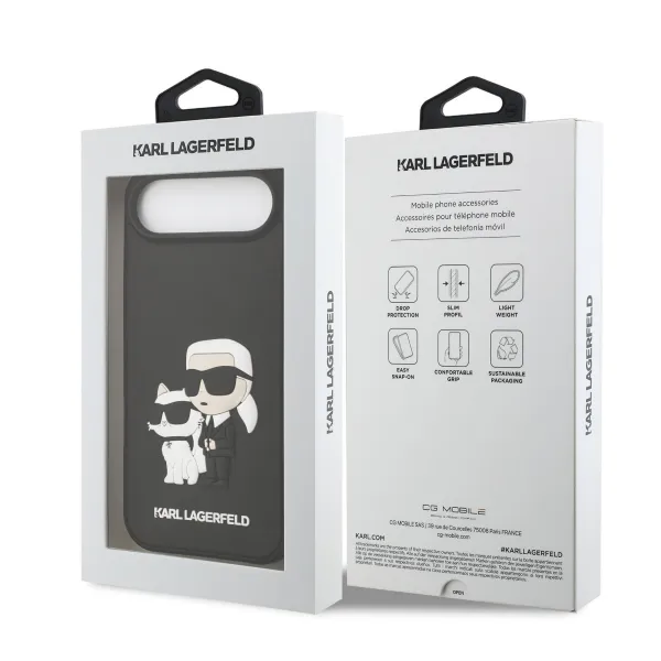 KARL LAGERFELD 3D KARL AND CHOUPETTE Kryt Apple iPhone Air BLACK