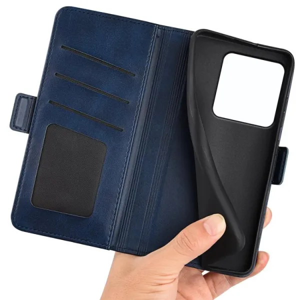 SIDE Peňaženkové puzdro pre Xiaomi 15T modré