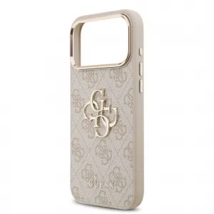 GUESS 4G METAL Ochranný obal pre Apple iPhone 17 Pro Max PINK