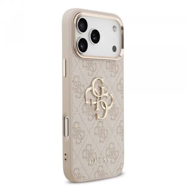 GUESS 4G METAL Ochranný obal pre Apple iPhone 17 Pro Max PINK