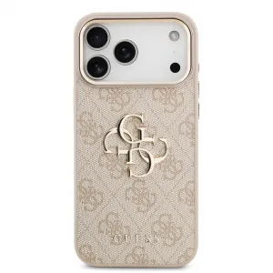 GUESS 4G METAL Ochranný obal pre Apple iPhone 17 Pro Max PINK