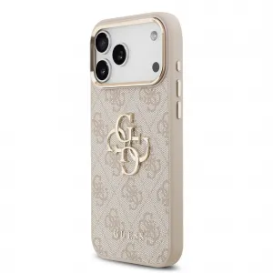 GUESS 4G METAL Ochranný obal pre Apple iPhone 17 Pro Max PINK