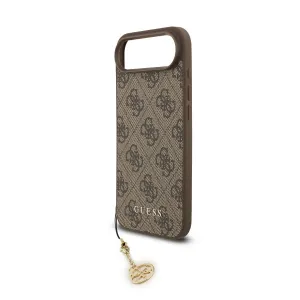 GUESS 4G CHARM Kryt s príveskom Apple iPhone Air BROWN
