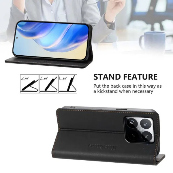 RINA Zaklápacie puzdro pre Xiaomi 15T čierne