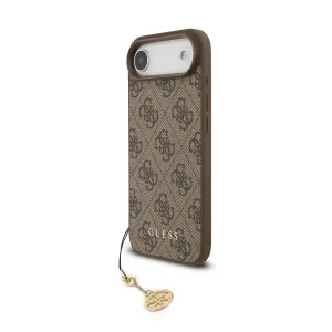GUESS 4G CHARM Kryt s príveskom Apple iPhone Air BROWN
