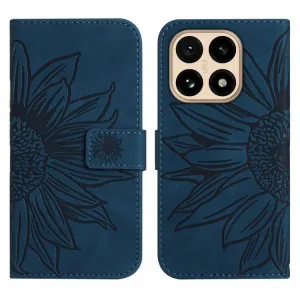 ART SUNFLOWER Peňaženkový kryt so šnúrkou pre Xiaomi 15T modrý
