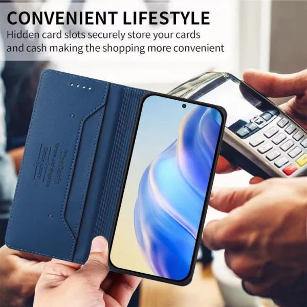 RINA Zaklápacie puzdro pre Xiaomi 15T tmavomodré